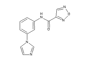 N-(3-imidazol-1-ylphenyl)furazan-3-carboxamide