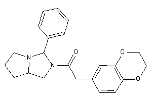 2-(2,3-dihydro-1,4-benzodioxin-6-yl)-1-(3-phenyl-1,3,5,6,7,7a-hexahydropyrrolo[2,1-e]imidazol-2-yl)ethanone