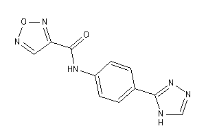 N-[4-(4H-1,2,4-triazol-3-yl)phenyl]furazan-3-carboxamide