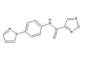 N-(4-pyrazol-1-ylphenyl)furazan-3-carboxamide