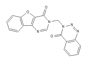 3-[(4-keto-1,2,3-benzotriazin-3-yl)methyl]benzofuro[3,2-d]pyrimidin-4-one