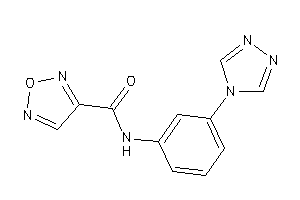 N-[3-(1,2,4-triazol-4-yl)phenyl]furazan-3-carboxamide