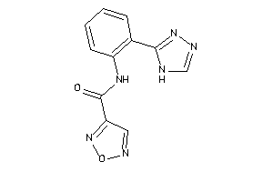 N-[2-(4H-1,2,4-triazol-3-yl)phenyl]furazan-3-carboxamide