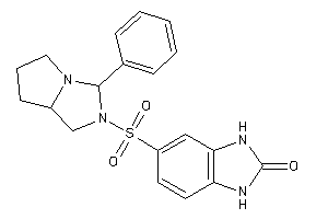 Image of 5-[(3-phenyl-1,3,5,6,7,7a-hexahydropyrrolo[2,1-e]imidazol-2-yl)sulfonyl]-1,3-dihydrobenzimidazol-2-one