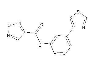 N-(3-thiazol-4-ylphenyl)furazan-3-carboxamide