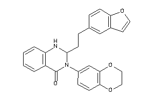 2-[2-(benzofuran-5-yl)ethyl]-3-(2,3-dihydro-1,4-benzodioxin-6-yl)-1,2-dihydroquinazolin-4-one