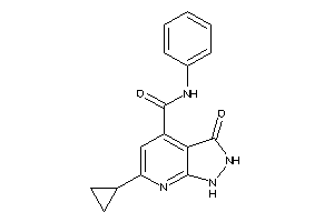 6-cyclopropyl-3-keto-N-phenyl-1,2-dihydropyrazolo[3,4-b]pyridine-4-carboxamide