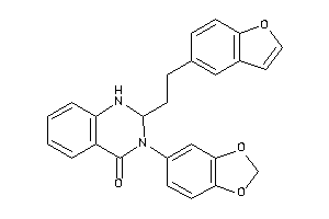 3-(1,3-benzodioxol-5-yl)-2-[2-(benzofuran-5-yl)ethyl]-1,2-dihydroquinazolin-4-one