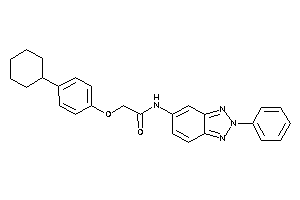 2-(4-cyclohexylphenoxy)-N-(2-phenylbenzotriazol-5-yl)acetamide