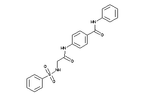 4-[[2-(benzenesulfonamido)acetyl]amino]-N-phenyl-benzamide