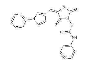 2-[2,4-diketo-5-[(1-phenylpyrrol-3-yl)methylene]thiazolidin-3-yl]-N-phenyl-acetamide