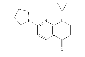 Image of 1-cyclopropyl-7-pyrrolidino-1,8-naphthyridin-4-one