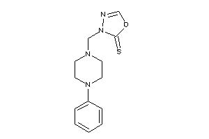 Image of 3-[(4-phenylpiperazino)methyl]-1,3,4-oxadiazole-2-thione