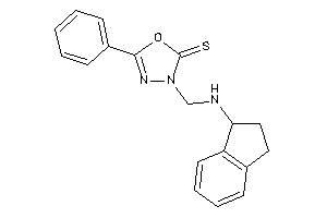 3-[(indan-1-ylamino)methyl]-5-phenyl-1,3,4-oxadiazole-2-thione