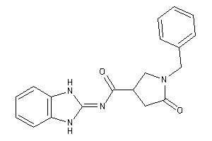 Image of 1-benzyl-N-(1,3-dihydrobenzimidazol-2-ylidene)-5-keto-pyrrolidine-3-carboxamide