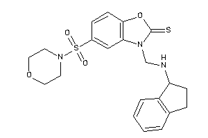 3-[(indan-1-ylamino)methyl]-5-morpholinosulfonyl-1,3-benzoxazole-2-thione