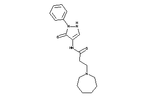 3-(azepan-1-yl)-N-(5-keto-1-phenyl-3-pyrazolin-4-yl)propionamide