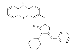 Image of 3-cyclohexyl-5-(10H-phenothiazin-3-ylmethylene)-2-phenylimino-thiazolidin-4-one