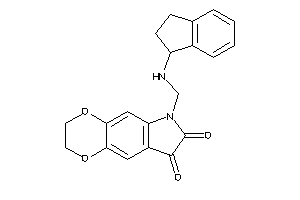 6-[(indan-1-ylamino)methyl]-2,3-dihydro-[1,4]dioxino[2,3-f]indole-7,8-quinone