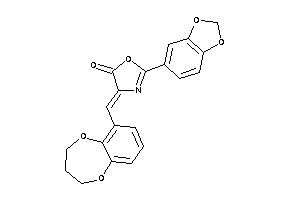 2-(1,3-benzodioxol-5-yl)-4-(3,4-dihydro-2H-1,5-benzodioxepin-6-ylmethylene)-2-oxazolin-5-one