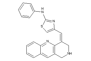 Image of [4-(2,3-dihydro-1H-benzo[b][1,6]naphthyridin-4-ylidenemethyl)thiazol-2-yl]-phenyl-amine