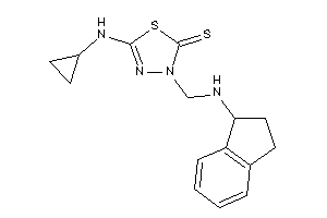 5-(cyclopropylamino)-3-[(indan-1-ylamino)methyl]-1,3,4-thiadiazole-2-thione