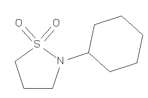 2-cyclohexyl-1,2-thiazolidine 1,1-dioxide