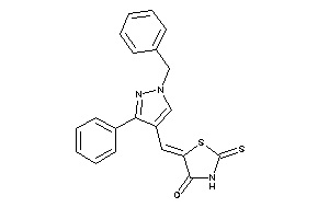 5-[(1-benzyl-3-phenyl-pyrazol-4-yl)methylene]-2-thioxo-thiazolidin-4-one