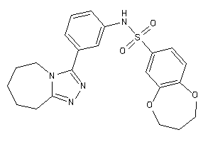 N-[3-(6,7,8,9-tetrahydro-5H-[1,2,4]triazolo[4,3-a]azepin-3-yl)phenyl]-3,4-dihydro-2H-1,5-benzodioxepine-7-sulfonamide