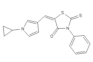 5-[(1-cyclopropylpyrrol-3-yl)methylene]-3-phenyl-2-thioxo-thiazolidin-4-one