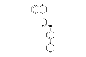 3-(2,3-dihydro-1,4-benzothiazin-4-yl)-N-(4-morpholinophenyl)propionamide