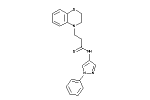 3-(2,3-dihydro-1,4-benzothiazin-4-yl)-N-(1-phenylpyrazol-4-yl)propionamide