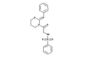 Image of N-[2-keto-2-(2-phenylimino-1,3-thiazinan-3-yl)ethyl]benzenesulfonamide