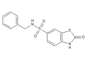 N-benzyl-2-keto-3H-1,3-benzoxazole-6-sulfonamide