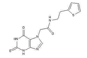 2-(2,6-diketo-3H-purin-7-yl)-N-[2-(2-thienyl)ethyl]acetamide