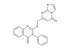 7-[[(4-keto-3-phenyl-quinazolin-2-yl)thio]methyl]thiazolo[3,2-a]pyrimidin-5-one