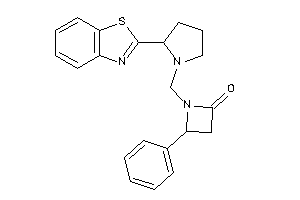1-[[2-(1,3-benzothiazol-2-yl)pyrrolidino]methyl]-4-phenyl-azetidin-2-one