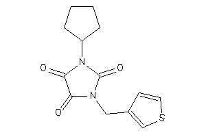 1-cyclopentyl-3-(3-thenyl)imidazolidine-2,4,5-trione