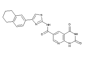 2,4-diketo-N-(4-tetralin-6-ylthiazol-2-yl)-1H-pyrido[2,3-d]pyrimidine-6-carboxamide