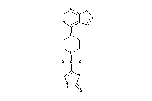 5-(4-thieno[2,3-d]pyrimidin-4-ylpiperazino)sulfonyl-4-thiazolin-2-one