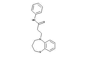 3-(3,4-dihydro-2H-1,5-benzothiazepin-5-yl)-N-phenyl-propionamide