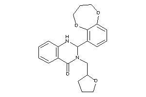 2-(3,4-dihydro-2H-1,5-benzodioxepin-6-yl)-3-(tetrahydrofurfuryl)-1,2-dihydroquinazolin-4-one