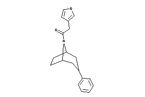 1-(3-phenyl-8-azabicyclo[3.2.1]octan-8-yl)-2-(3-thienyl)ethanone