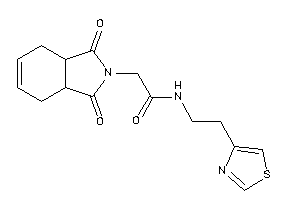 2-(1,3-diketo-3a,4,7,7a-tetrahydroisoindol-2-yl)-N-(2-thiazol-4-ylethyl)acetamide
