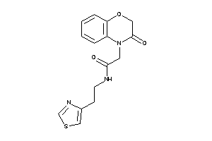 2-(3-keto-1,4-benzoxazin-4-yl)-N-(2-thiazol-4-ylethyl)acetamide