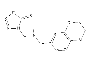 3-[(2,3-dihydro-1,4-benzodioxin-6-ylmethylamino)methyl]-1,3,4-thiadiazole-2-thione