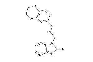 Image of 1-[(2,3-dihydro-1,4-benzodioxin-6-ylmethylamino)methyl]-[1,2,4]triazolo[1,5-a]pyrimidine-2-thione