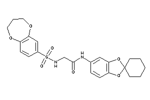 2-(3,4-dihydro-2H-1,5-benzodioxepin-7-ylsulfonylamino)-N-spiro[1,3-benzodioxole-2,1'-cyclohexane]-5-yl-acetamide