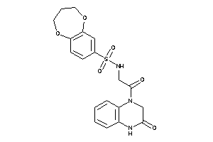 N-[2-keto-2-(3-keto-2,4-dihydroquinoxalin-1-yl)ethyl]-3,4-dihydro-2H-1,5-benzodioxepine-7-sulfonamide