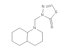 3-(3,4,4a,5,6,7,8,8a-octahydro-2H-quinolin-1-ylmethyl)-1,3,4-thiadiazole-2-thione